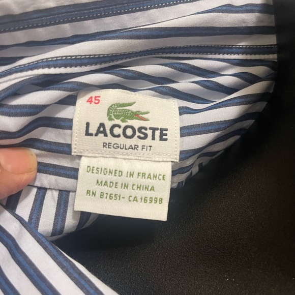 Lacoste XX LARGE men’s button-down shirt in new condition - Picture 5 of 15